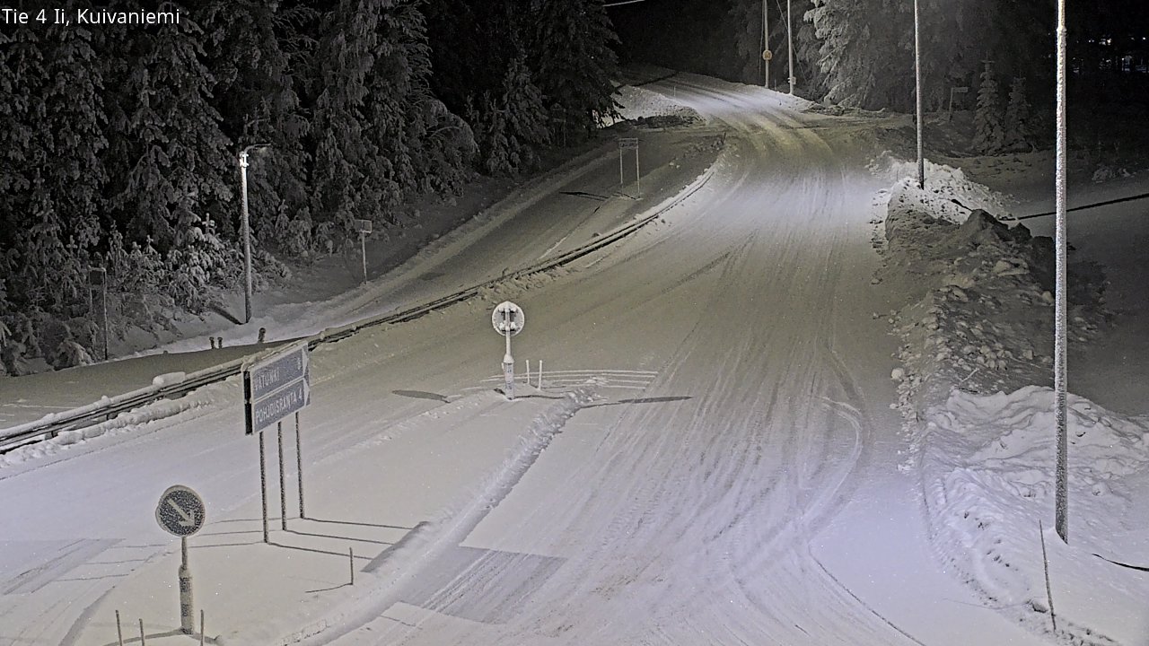Weather Camera Image Väg 4 Ii, Kuivaniemi, Ii, Pohjois-Pohjanmaa