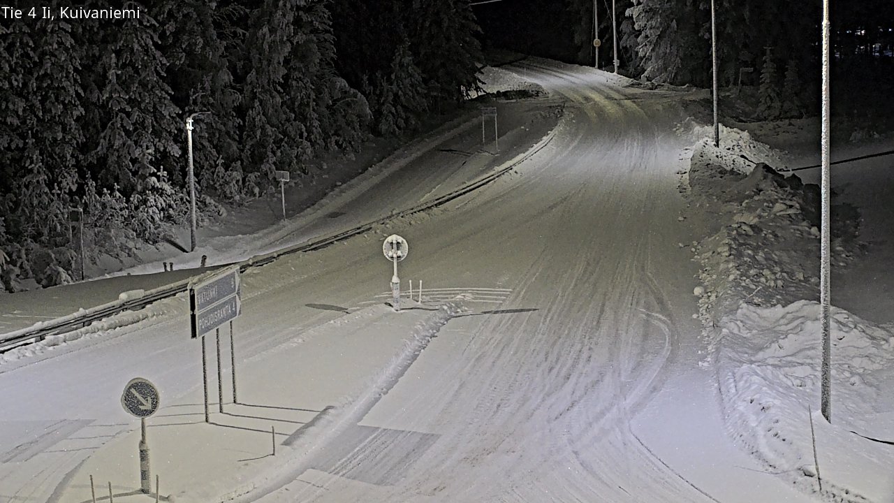 Weather Camera Image Väg 4 Ii, Kuivaniemi, Ii, Pohjois-Pohjanmaa