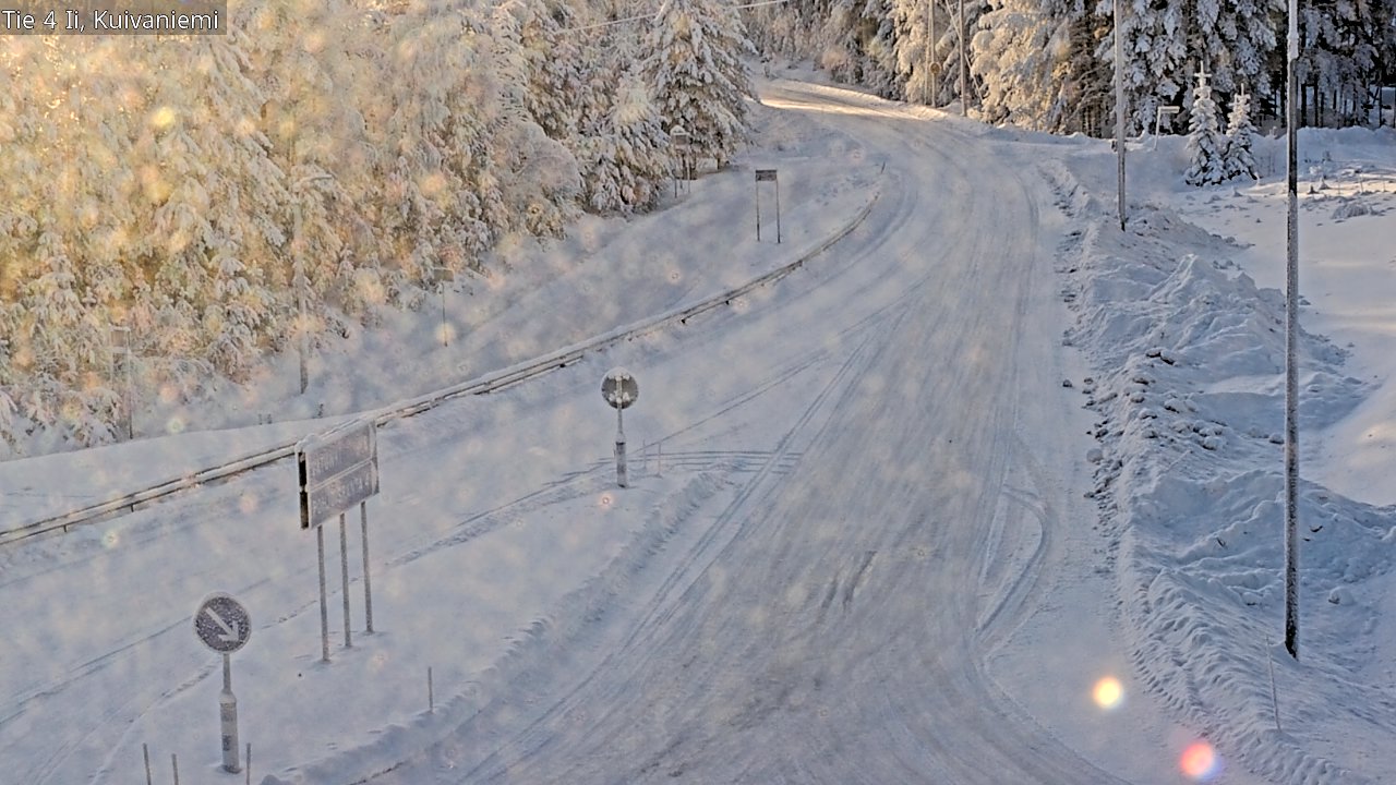 Weather Camera Image Väg 4 Ii, Kuivaniemi, Ii, Pohjois-Pohjanmaa