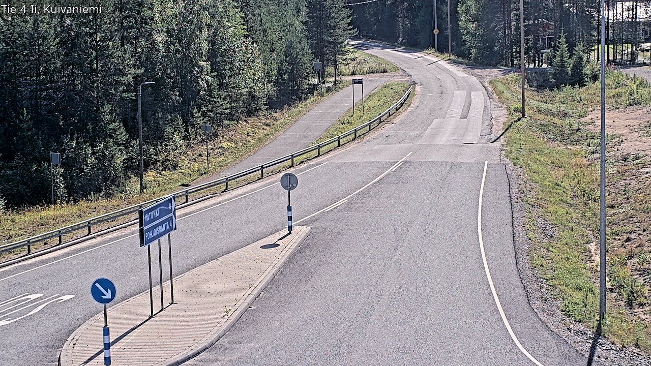 Weather Camera Image Väg 4 Ii, Kuivaniemi, Ii, Pohjois-Pohjanmaa