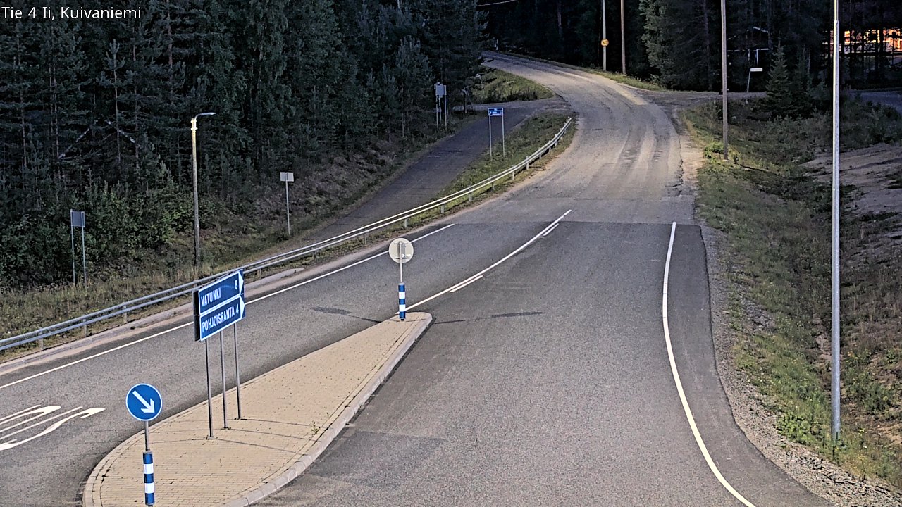 Weather Camera Image Väg 4 Ii, Kuivaniemi, Ii, Pohjois-Pohjanmaa