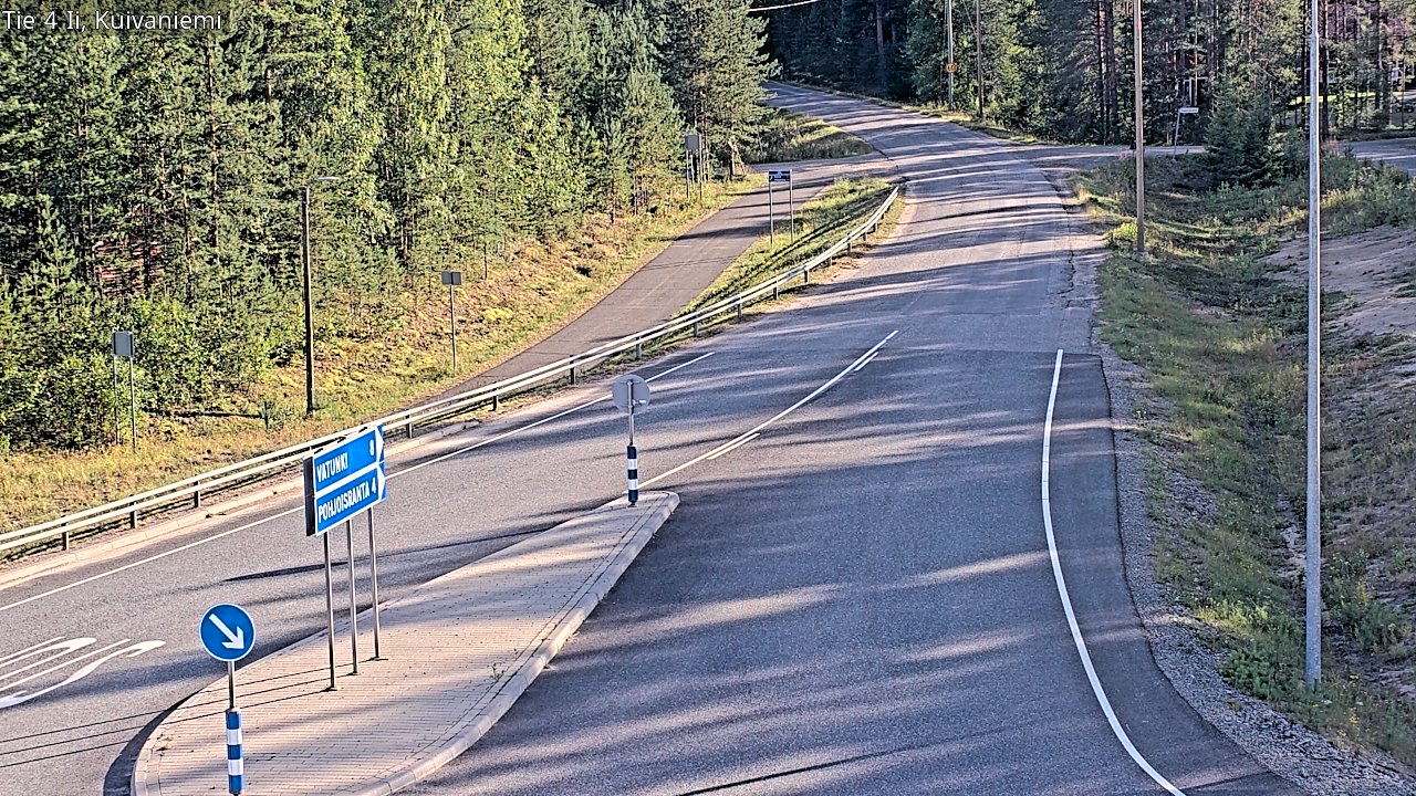 Weather Camera Image Väg 4 Ii, Kuivaniemi, Ii, Pohjois-Pohjanmaa