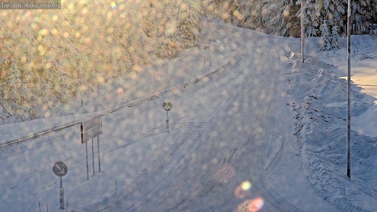 Weather Camera Image Väg 4 Ii, Kuivaniemi, Ii, Pohjois-Pohjanmaa