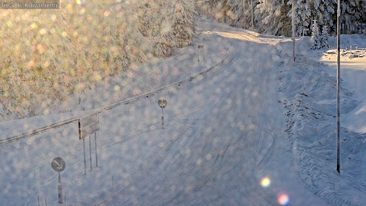 Weather Camera Image Väg 4 Ii, Kuivaniemi, Ii, Pohjois-Pohjanmaa