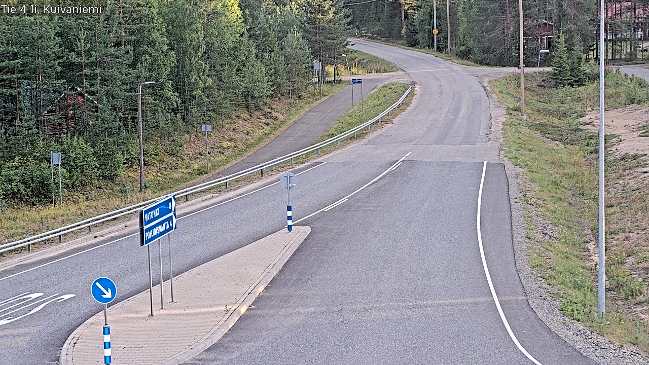 Weather Camera Image Väg 4 Ii, Kuivaniemi, Ii, Pohjois-Pohjanmaa