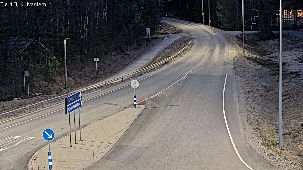Weather Camera Image Väg 4 Ii, Kuivaniemi, Ii, Pohjois-Pohjanmaa