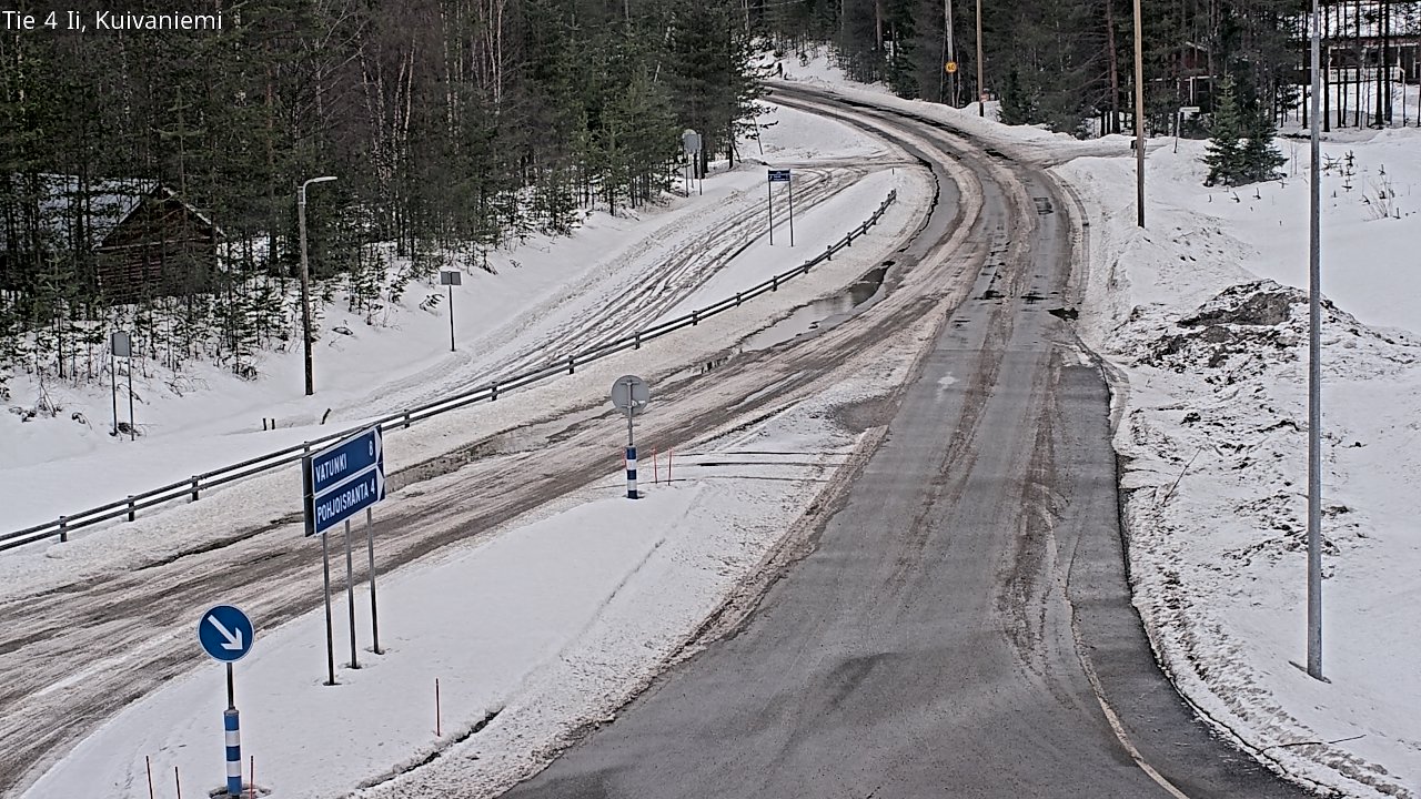 Weather Camera Image Väg 4 Ii, Kuivaniemi, Ii, Pohjois-Pohjanmaa