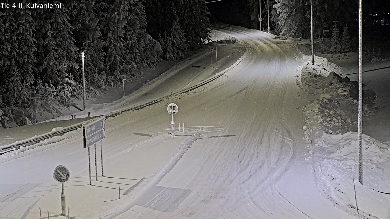 Weather Camera Image Väg 4 Ii, Kuivaniemi, Ii, Pohjois-Pohjanmaa