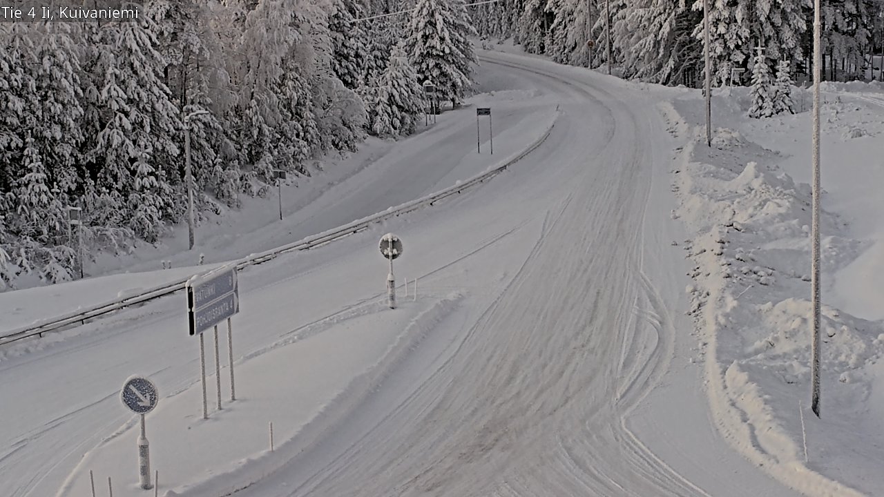Weather Camera Image Väg 4 Ii, Kuivaniemi, Ii, Pohjois-Pohjanmaa