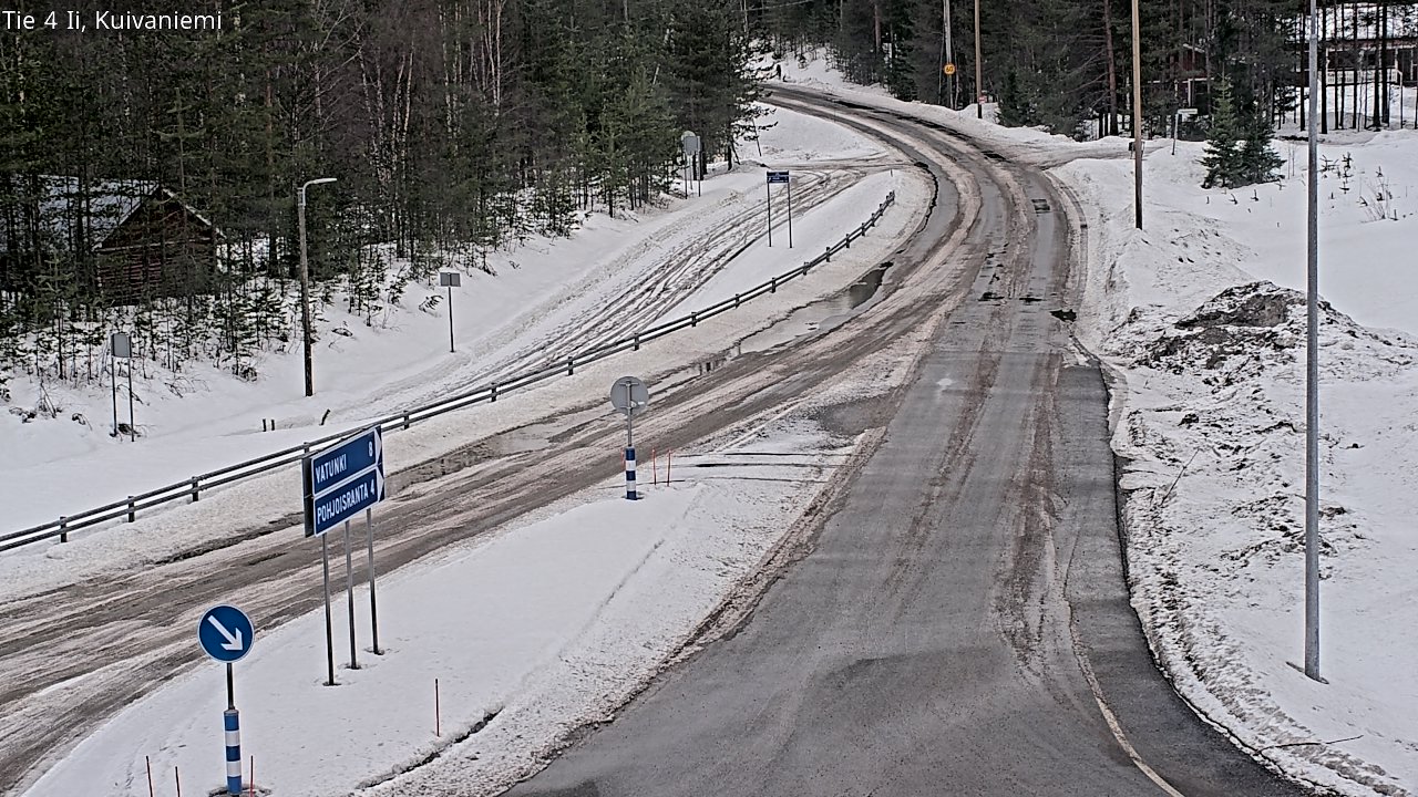 Weather Camera Image Väg 4 Ii, Kuivaniemi, Ii, Pohjois-Pohjanmaa