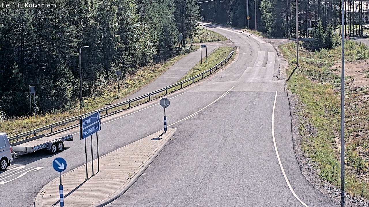 Weather Camera Image Väg 4 Ii, Kuivaniemi, Ii, Pohjois-Pohjanmaa