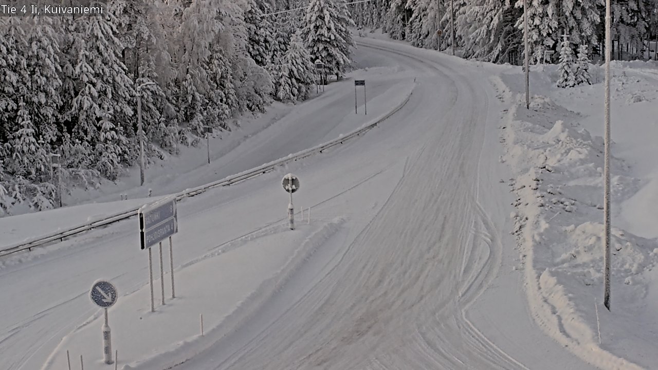 Weather Camera Image Väg 4 Ii, Kuivaniemi, Ii, Pohjois-Pohjanmaa
