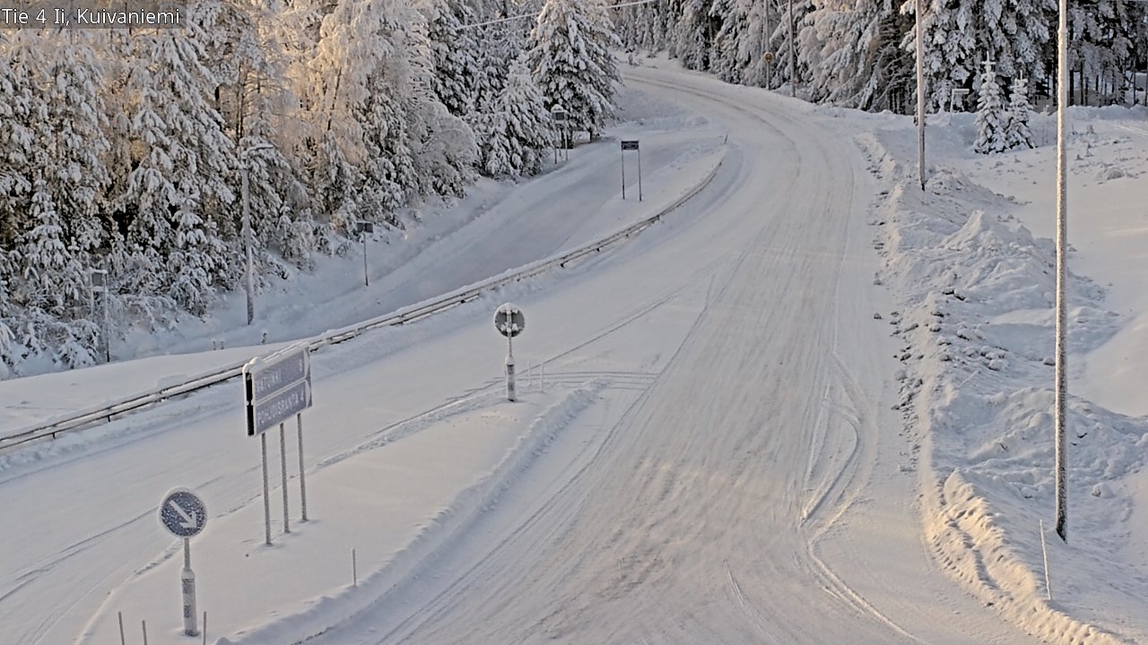 Weather Camera Image Väg 4 Ii, Kuivaniemi, Ii, Pohjois-Pohjanmaa