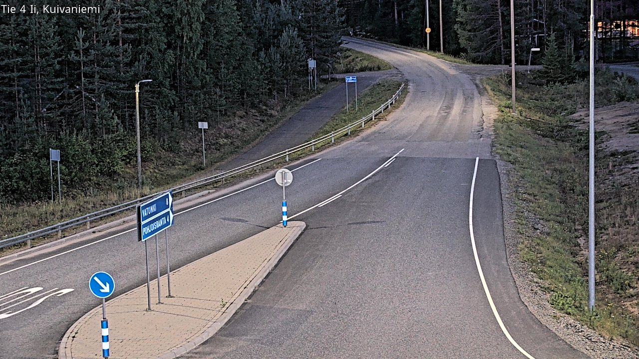 Weather Camera Image Väg 4 Ii, Kuivaniemi, Ii, Pohjois-Pohjanmaa