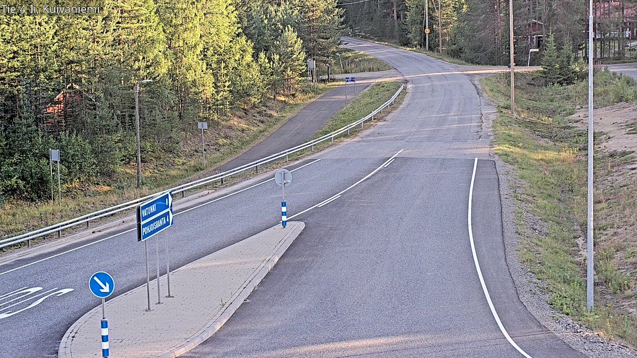 Weather Camera Image Väg 4 Ii, Kuivaniemi, Ii, Pohjois-Pohjanmaa