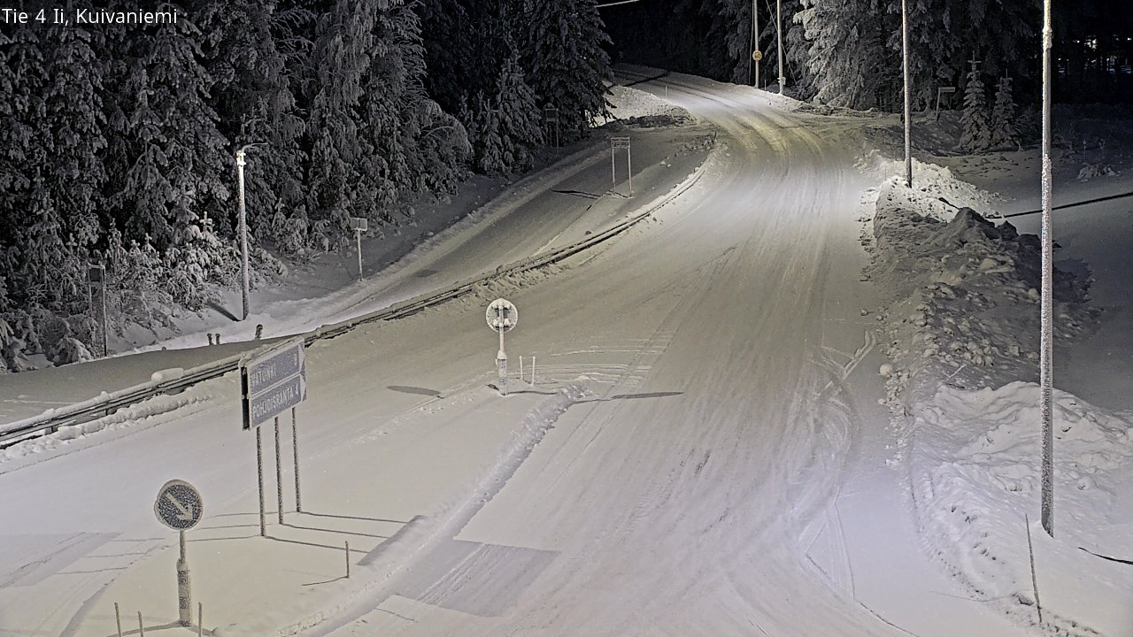 Weather Camera Image Väg 4 Ii, Kuivaniemi, Ii, Pohjois-Pohjanmaa