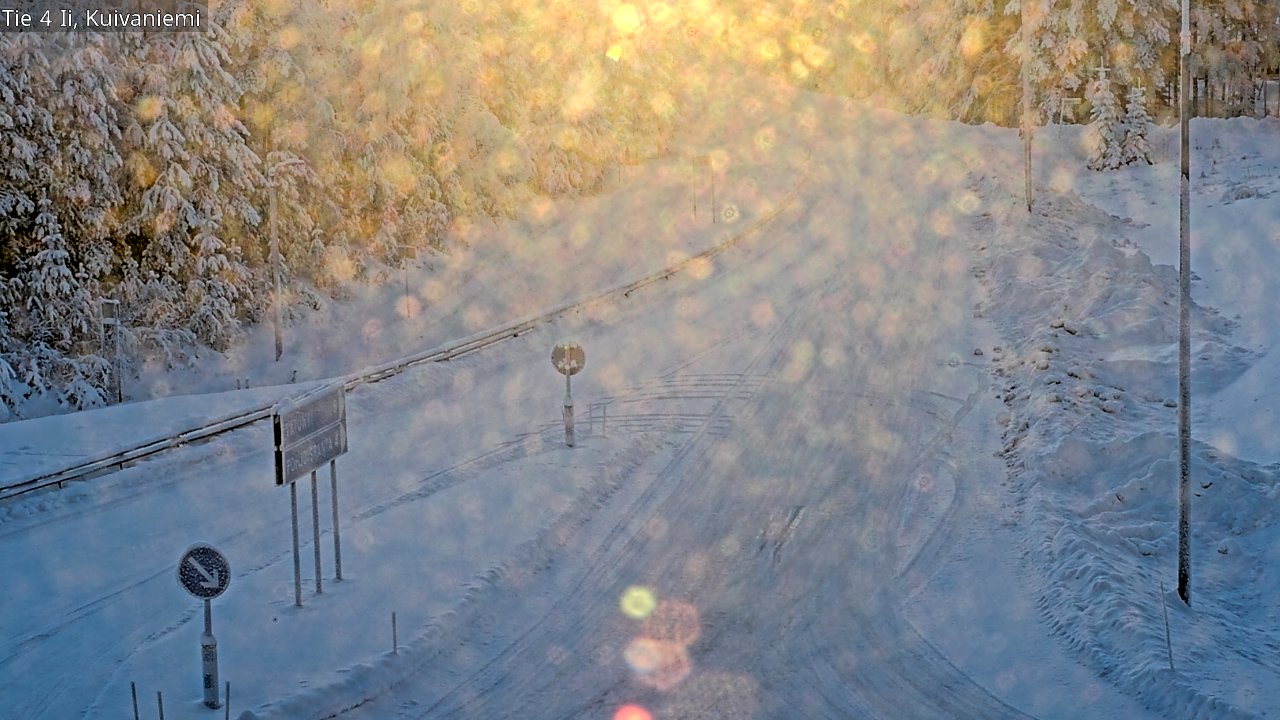 Weather Camera Image Väg 4 Ii, Kuivaniemi, Ii, Pohjois-Pohjanmaa