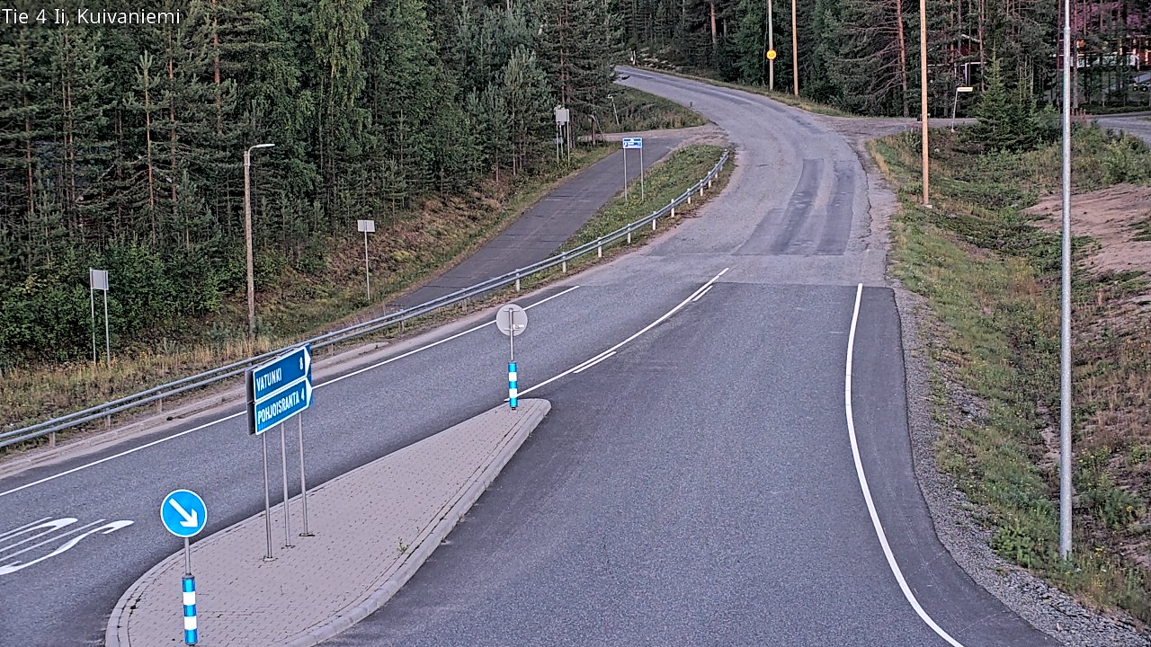 Weather Camera Image Väg 4 Ii, Kuivaniemi, Ii, Pohjois-Pohjanmaa