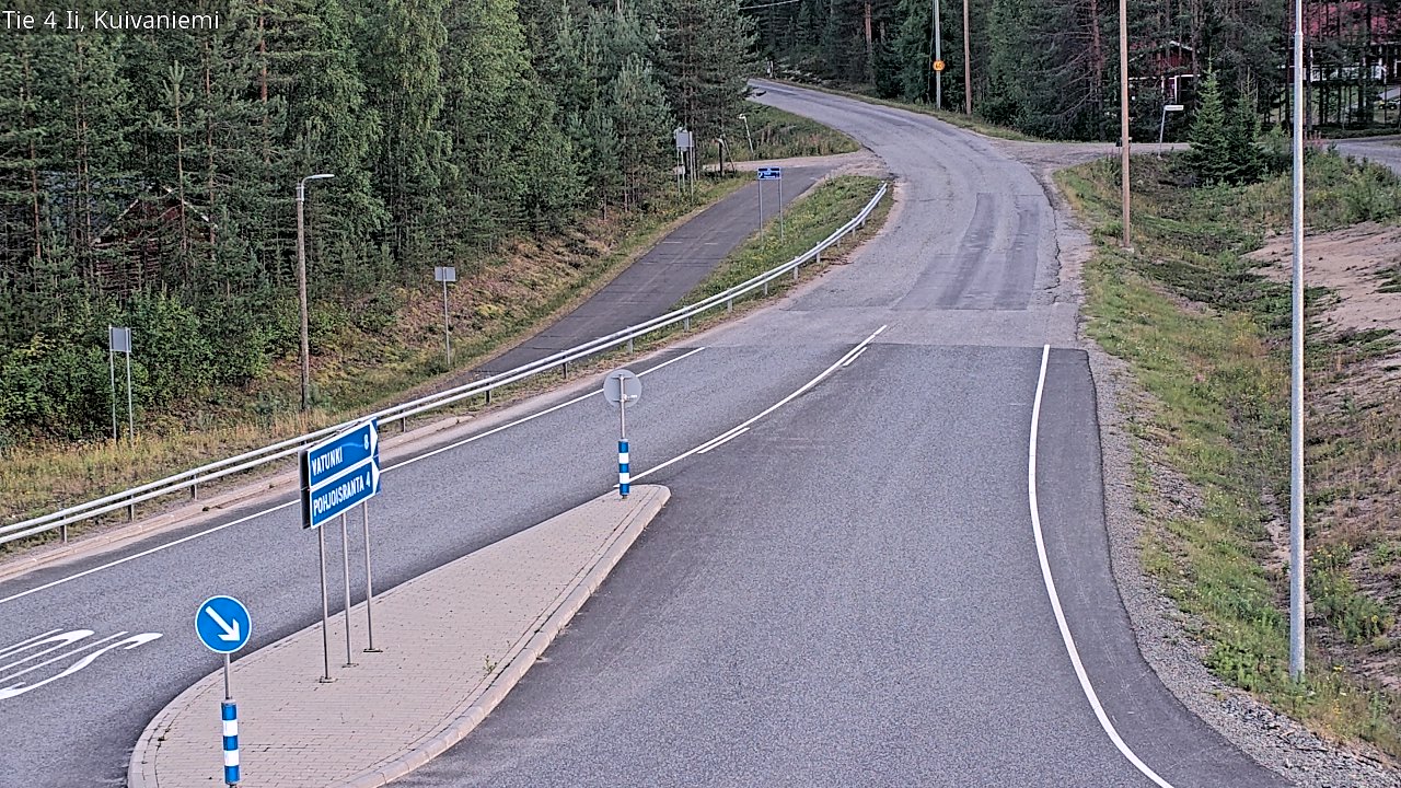 Weather Camera Image Väg 4 Ii, Kuivaniemi, Ii, Pohjois-Pohjanmaa