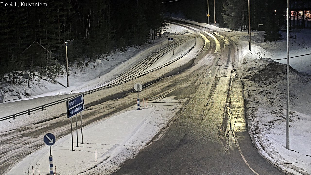 Weather Camera Image Väg 4 Ii, Kuivaniemi, Ii, Pohjois-Pohjanmaa