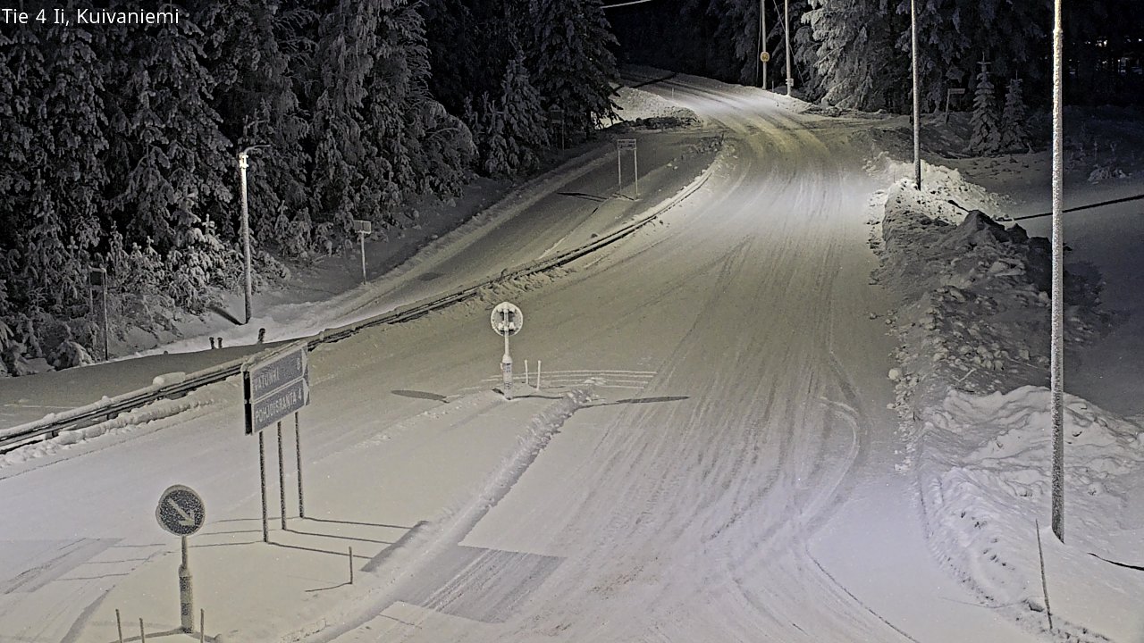 Weather Camera Image Väg 4 Ii, Kuivaniemi, Ii, Pohjois-Pohjanmaa