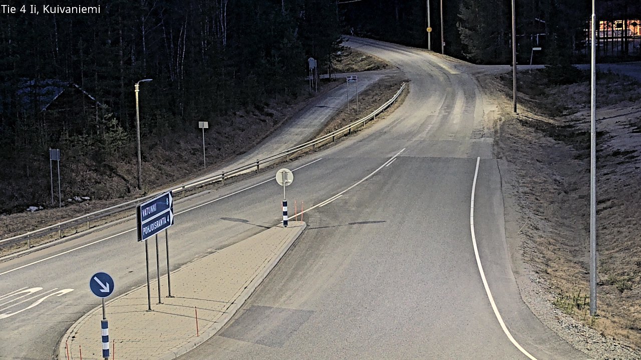 Weather Camera Image Väg 4 Ii, Kuivaniemi, Ii, Pohjois-Pohjanmaa