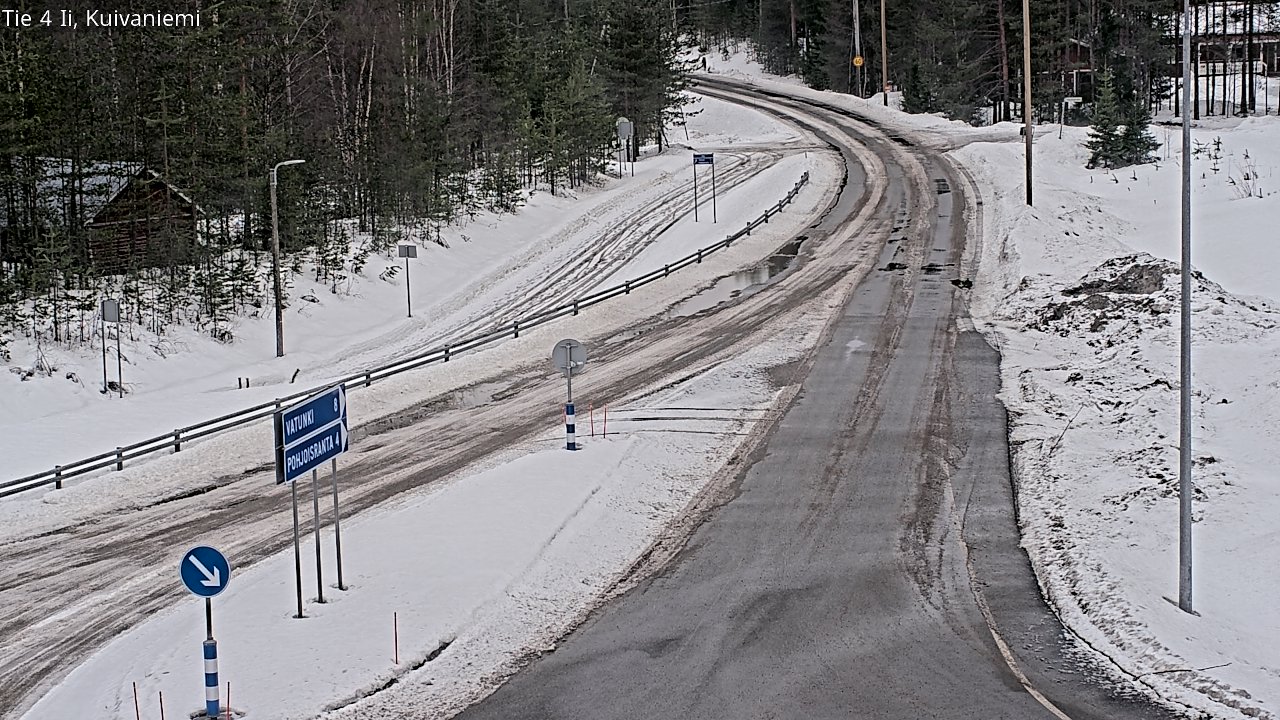 Weather Camera Image Väg 4 Ii, Kuivaniemi, Ii, Pohjois-Pohjanmaa