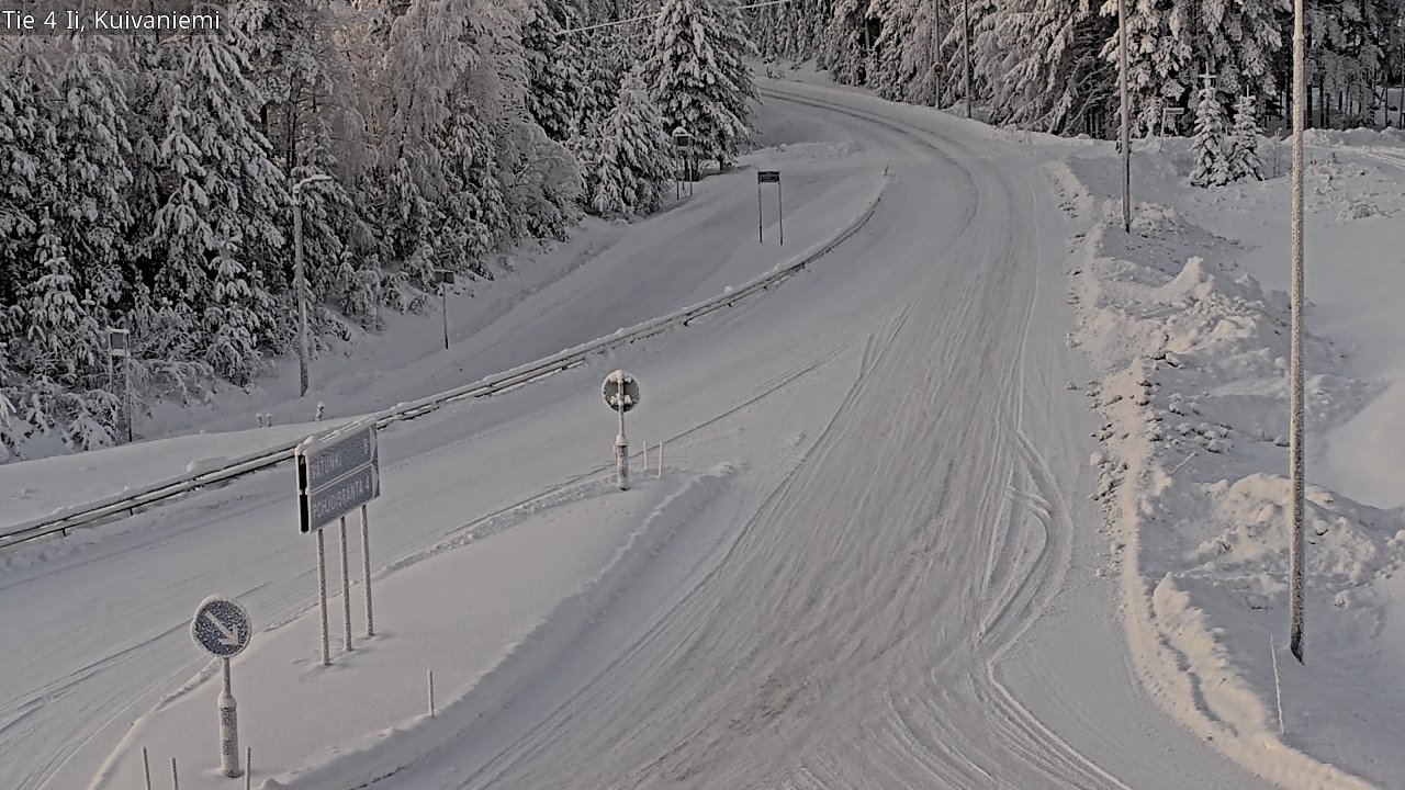 Weather Camera Image Väg 4 Ii, Kuivaniemi, Ii, Pohjois-Pohjanmaa