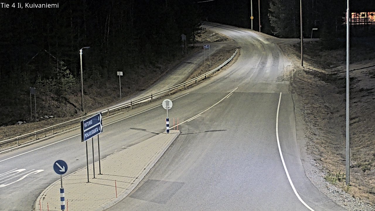 Weather Camera Image Väg 4 Ii, Kuivaniemi, Ii, Pohjois-Pohjanmaa