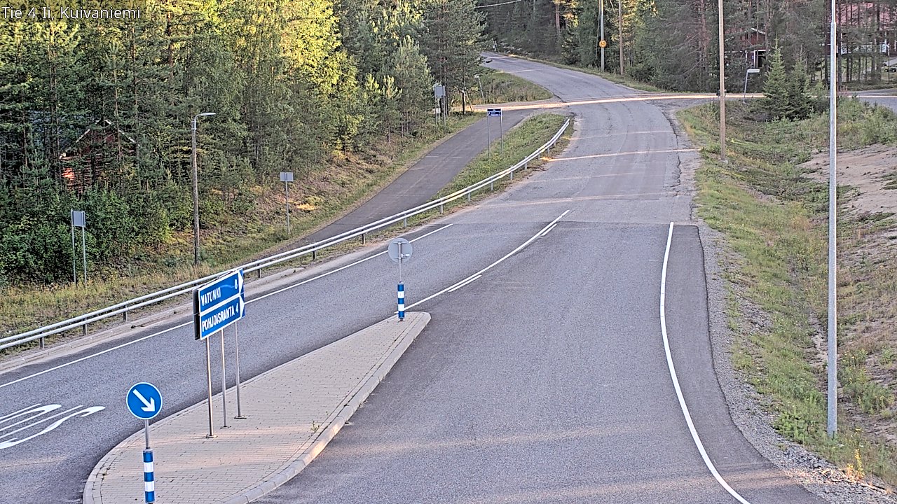 Weather Camera Image Väg 4 Ii, Kuivaniemi, Ii, Pohjois-Pohjanmaa