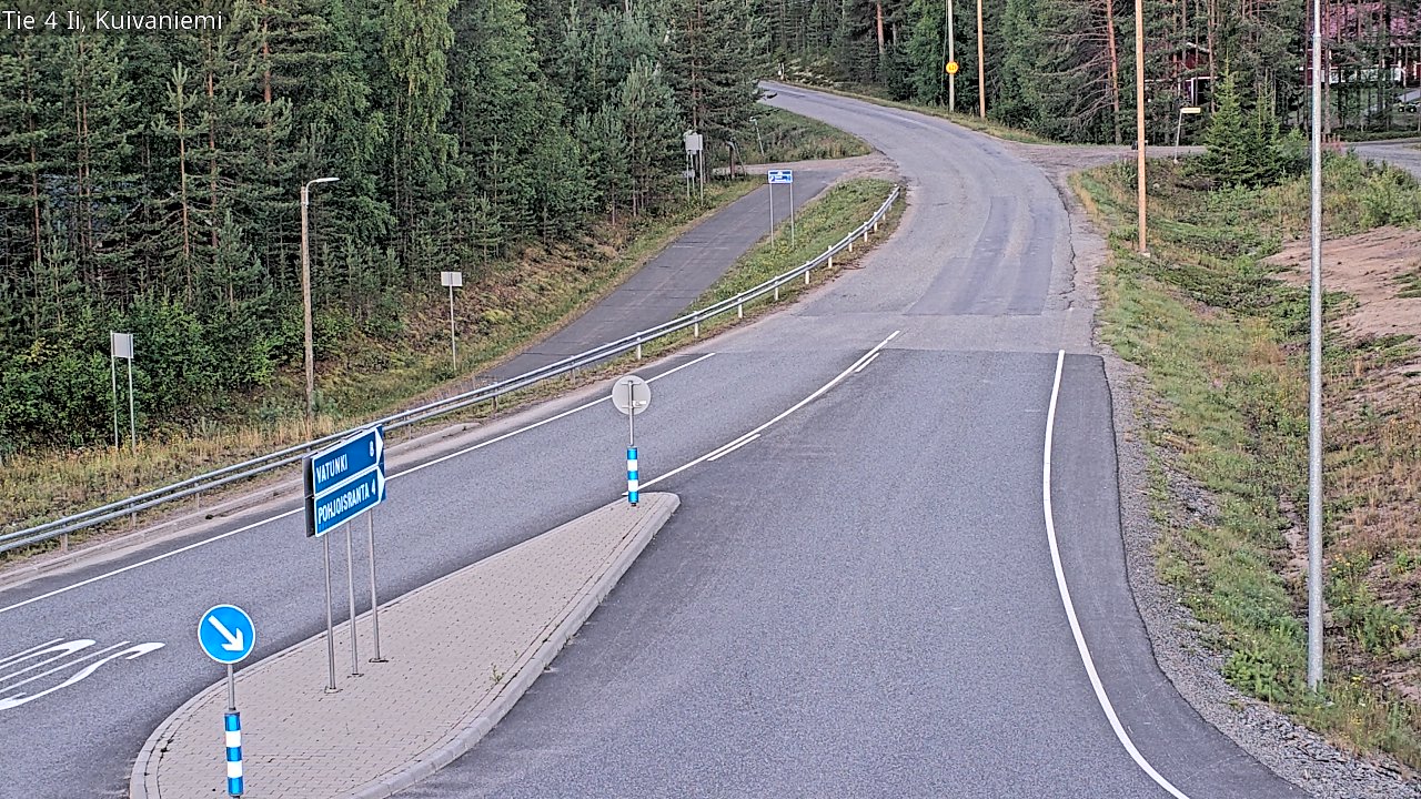 Weather Camera Image Väg 4 Ii, Kuivaniemi, Ii, Pohjois-Pohjanmaa