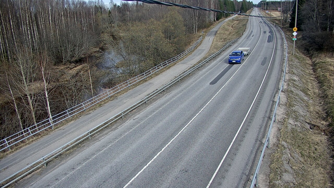 Weather Camera Image Väg 4 Liminka, Alatemmes, Liminka, Pohjois-Pohjanmaa
