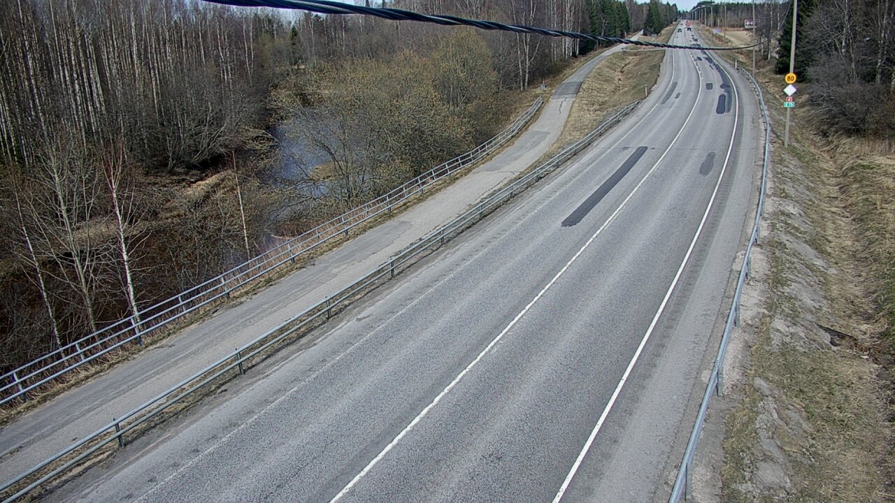 Weather Camera Image Väg 4 Liminka, Alatemmes, Liminka, Pohjois-Pohjanmaa
