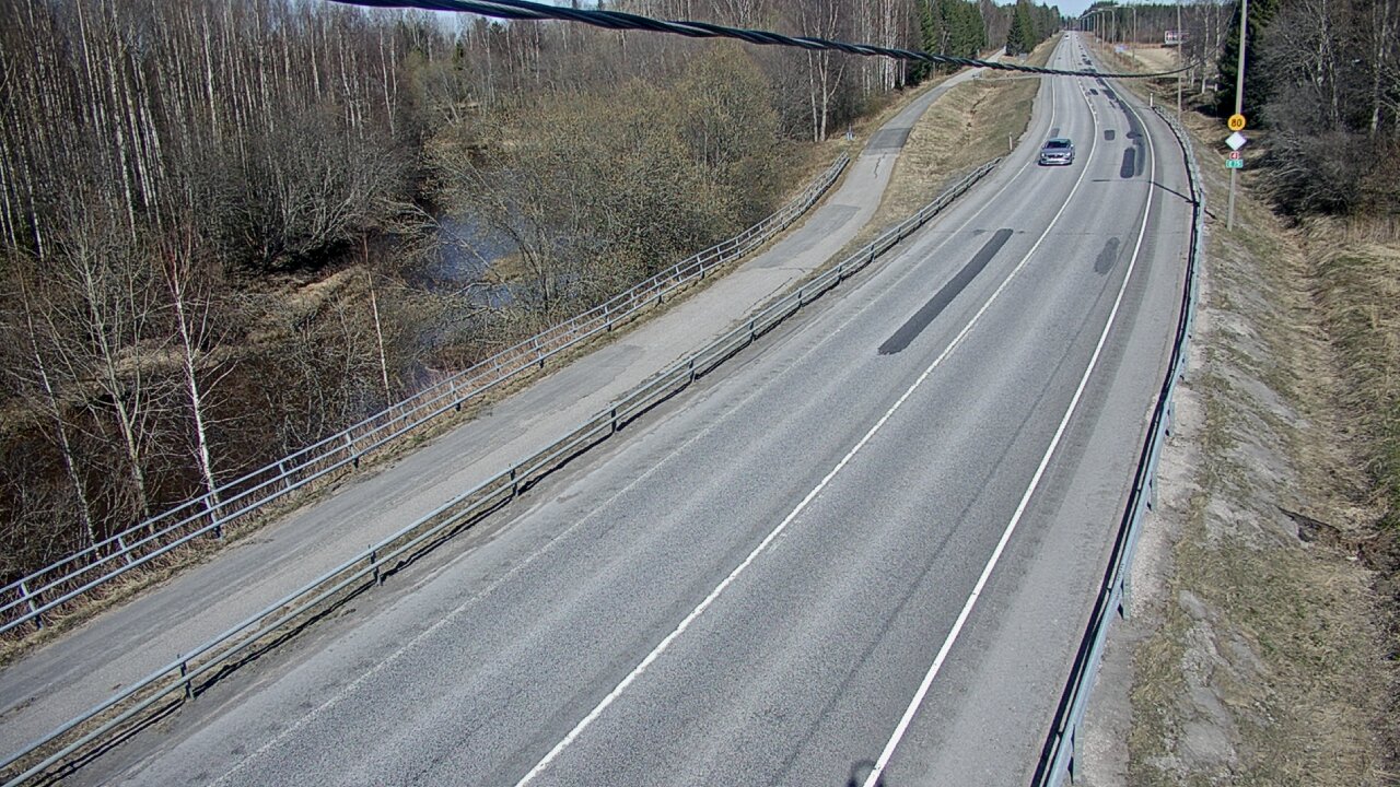 Weather Camera Image Väg 4 Liminka, Alatemmes, Liminka, Pohjois-Pohjanmaa