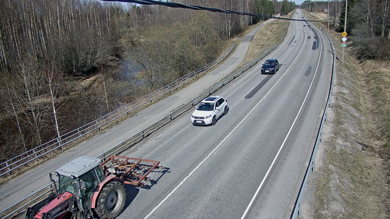 Weather Camera Image Väg 4 Liminka, Alatemmes, Liminka, Pohjois-Pohjanmaa