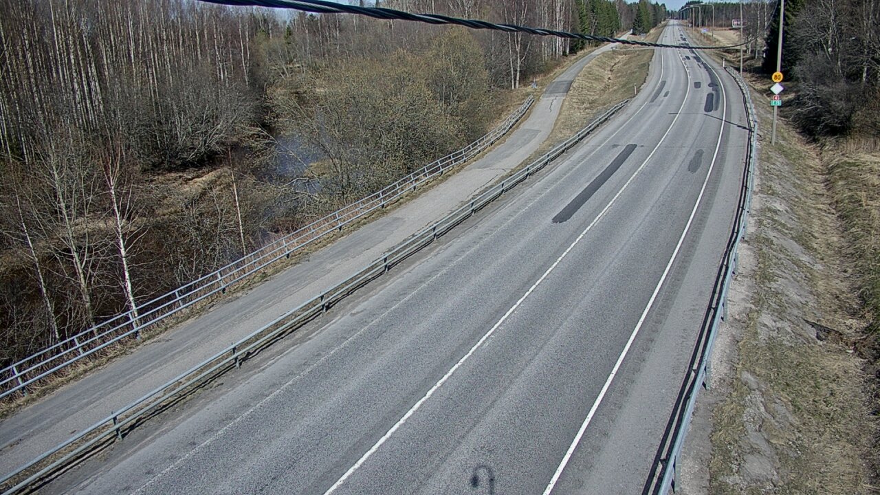 Weather Camera Image Väg 4 Liminka, Alatemmes, Liminka, Pohjois-Pohjanmaa