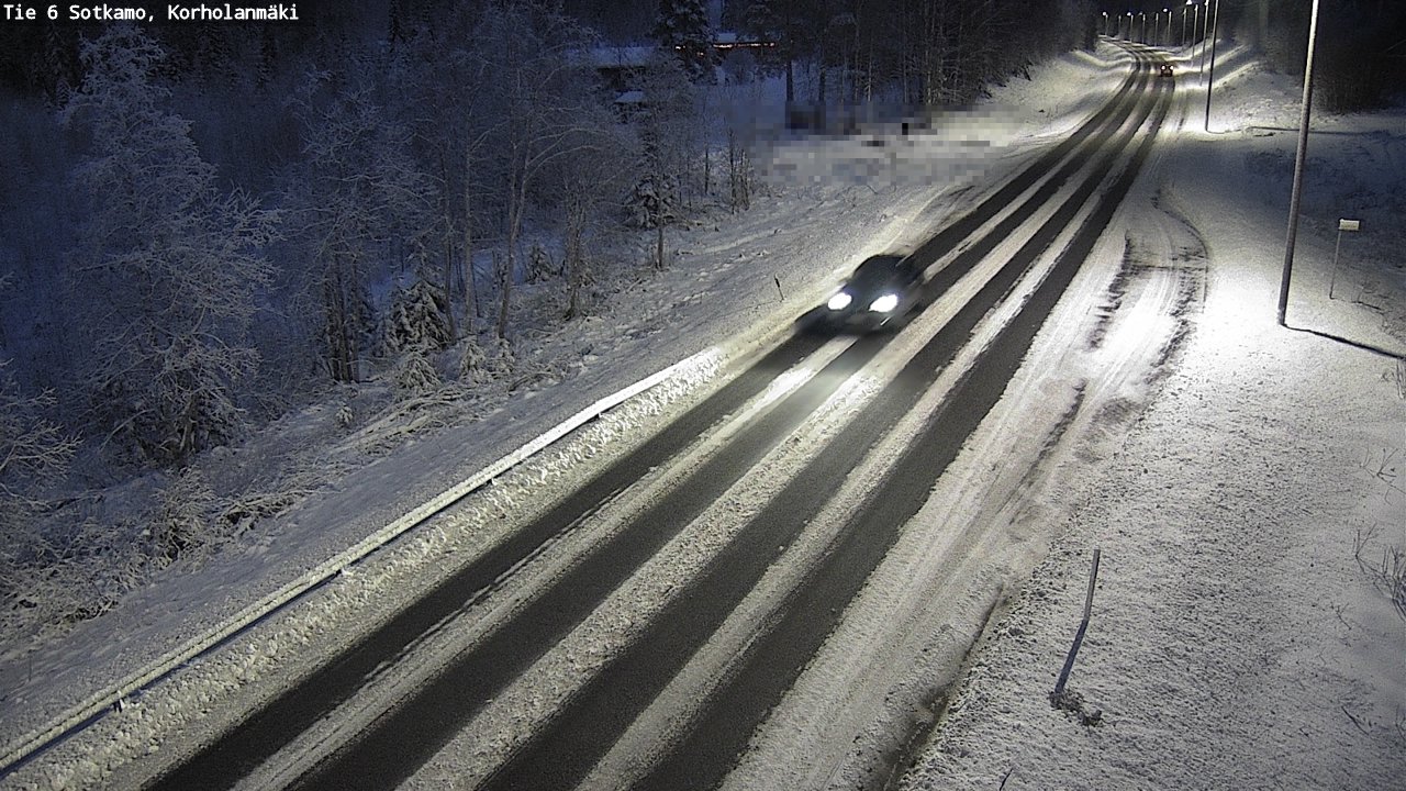 Weather Camera Image Väg 6 Sotkamo, Korholanmäki, Sotkamo, Kainuu