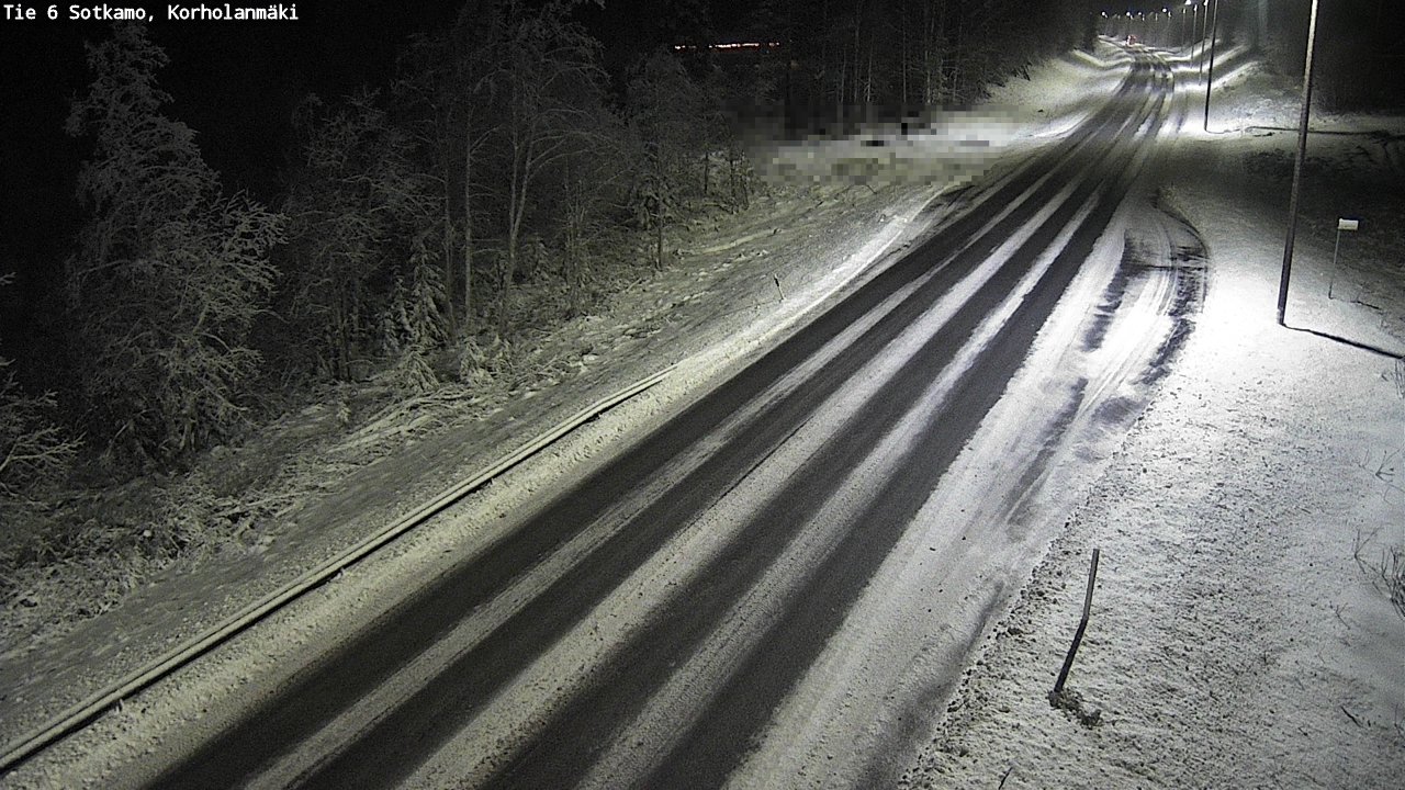 Weather Camera Image Väg 6 Sotkamo, Korholanmäki, Sotkamo, Kainuu