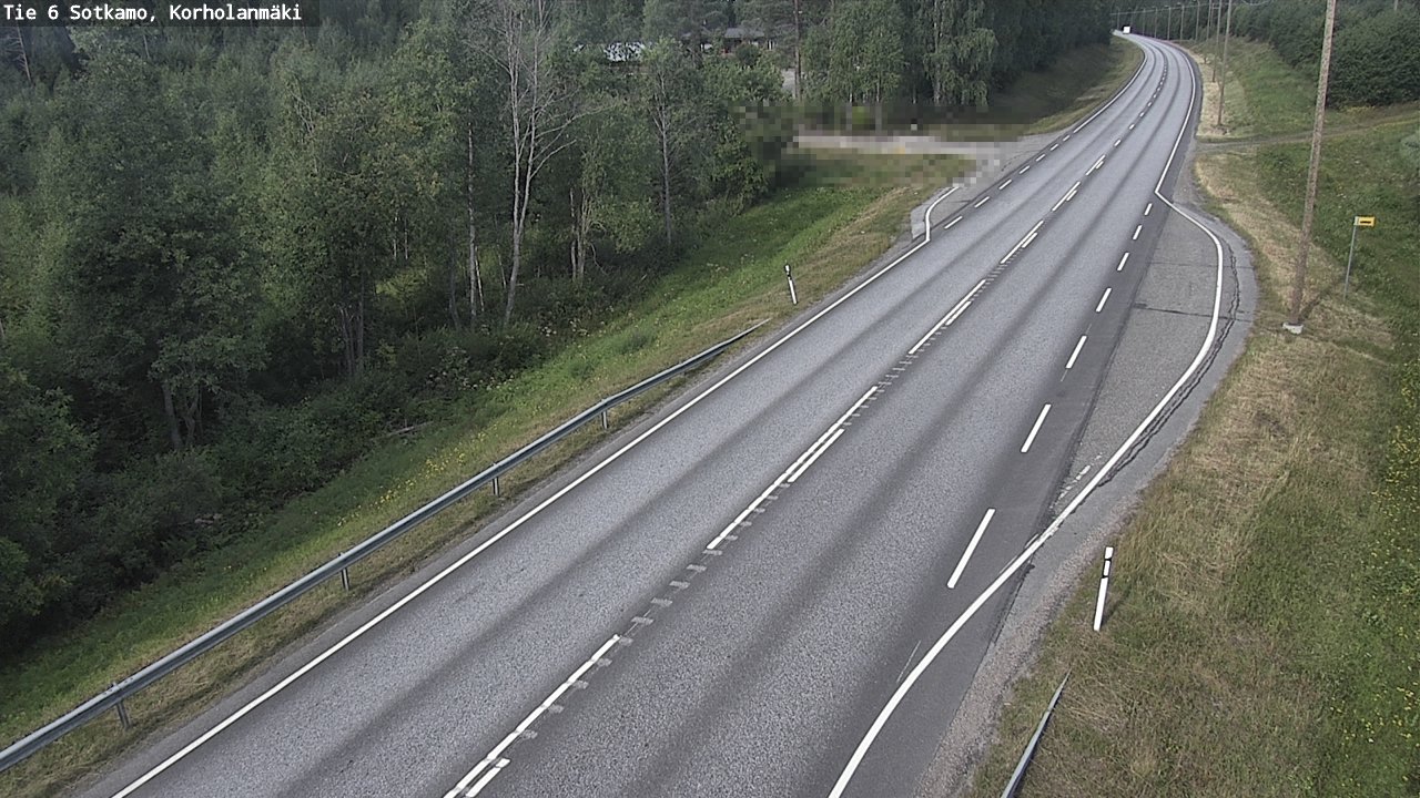 Weather Camera Image Väg 6 Sotkamo, Korholanmäki, Sotkamo, Kainuu