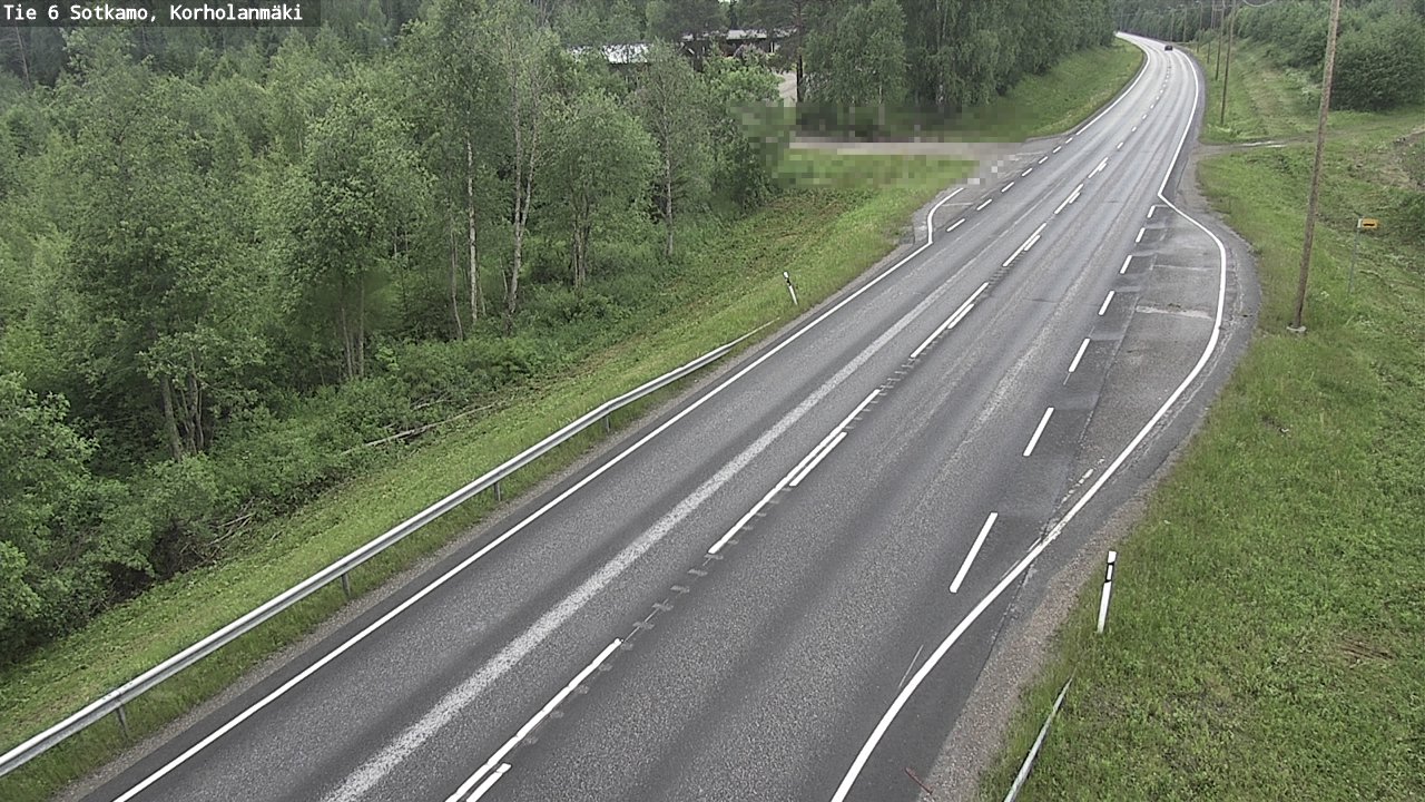 Weather Camera Image Väg 6 Sotkamo, Korholanmäki, Sotkamo, Kainuu