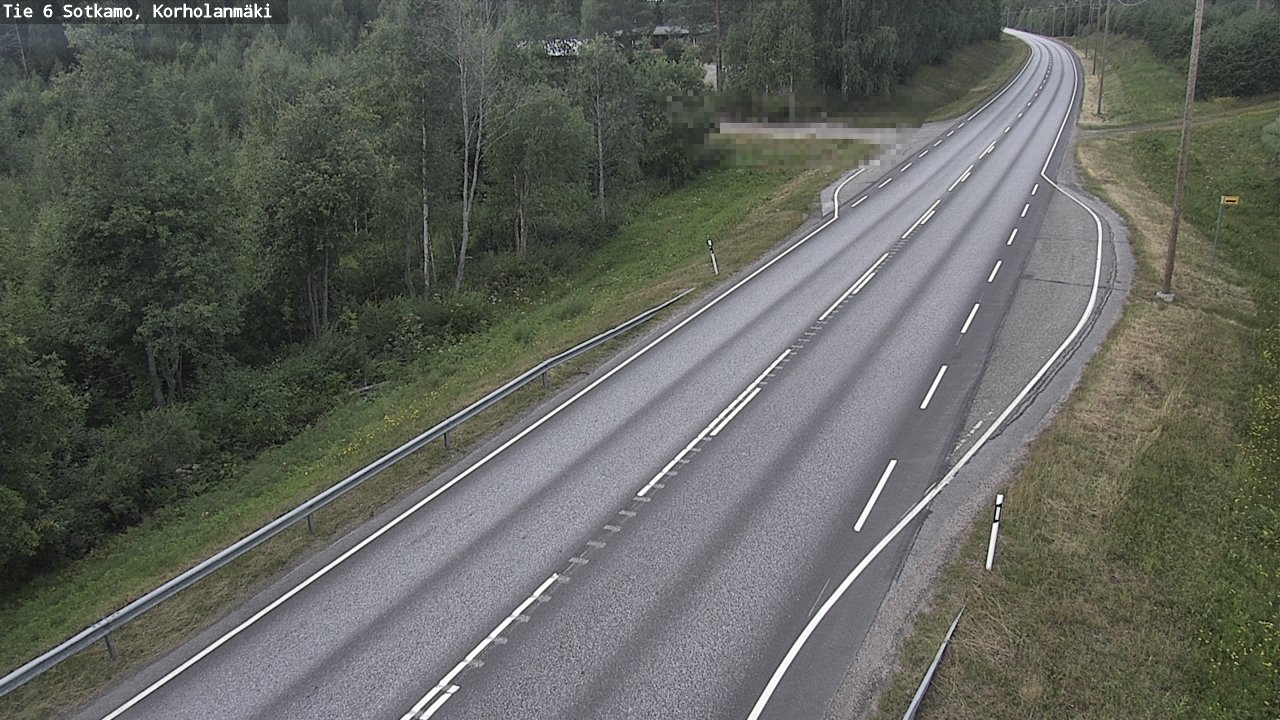 Weather Camera Image Väg 6 Sotkamo, Korholanmäki, Sotkamo, Kainuu