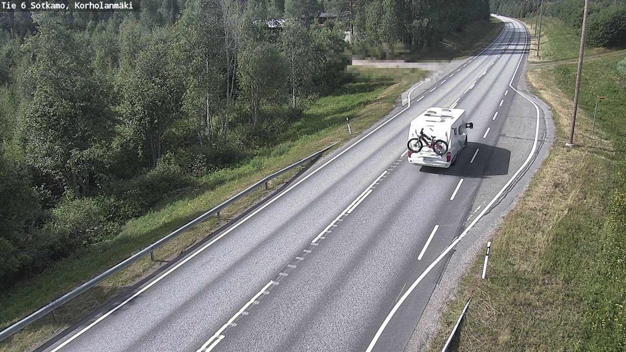 Weather Camera Image Väg 6 Sotkamo, Korholanmäki, Sotkamo, Kainuu