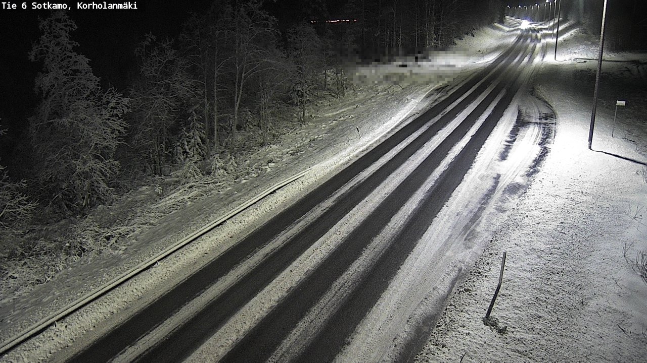 Weather Camera Image Väg 6 Sotkamo, Korholanmäki, Sotkamo, Kainuu