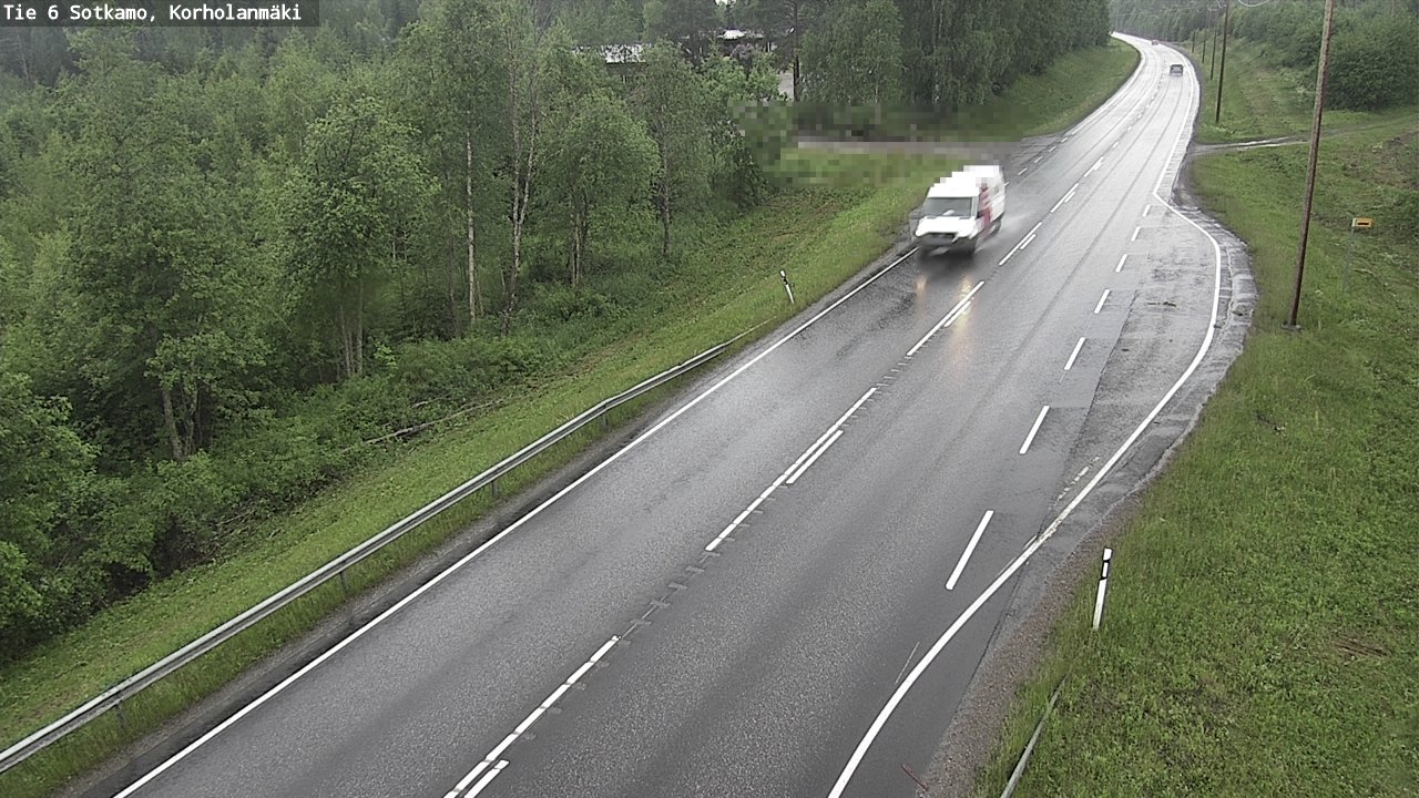 Weather Camera Image Väg 6 Sotkamo, Korholanmäki, Sotkamo, Kainuu
