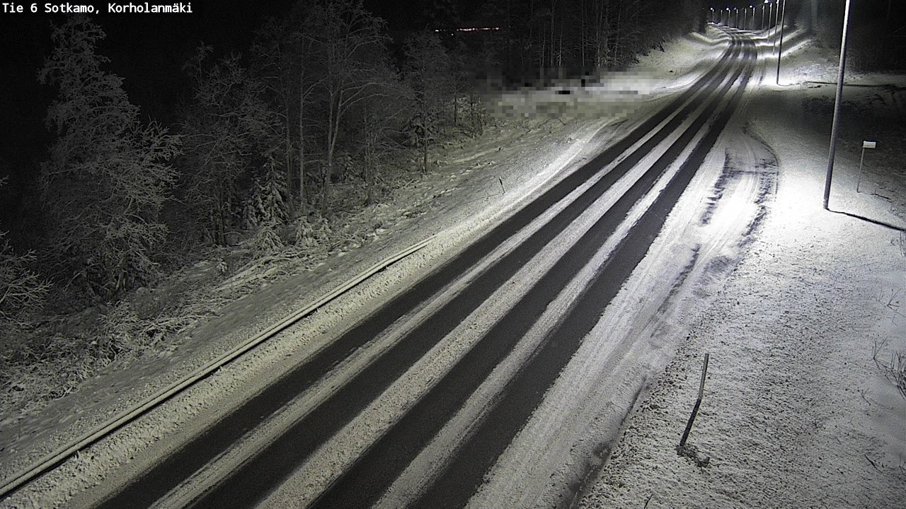 Weather Camera Image Väg 6 Sotkamo, Korholanmäki, Sotkamo, Kainuu