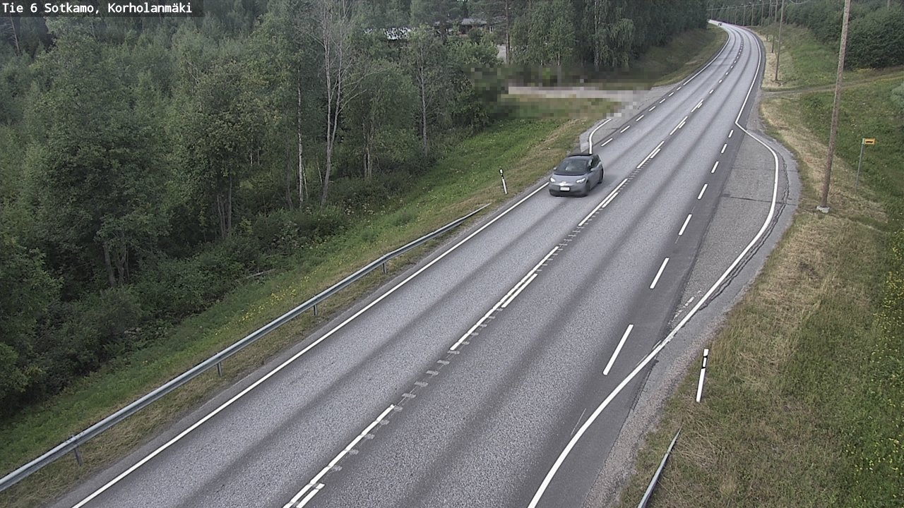 Weather Camera Image Väg 6 Sotkamo, Korholanmäki, Sotkamo, Kainuu