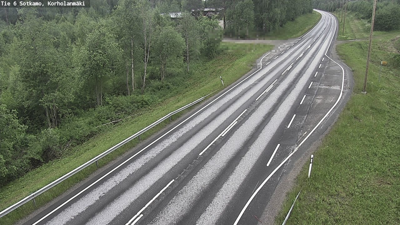 Weather Camera Image Väg 6 Sotkamo, Korholanmäki, Sotkamo, Kainuu
