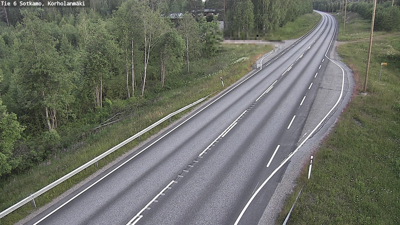 Weather Camera Image Väg 6 Sotkamo, Korholanmäki, Sotkamo, Kainuu
