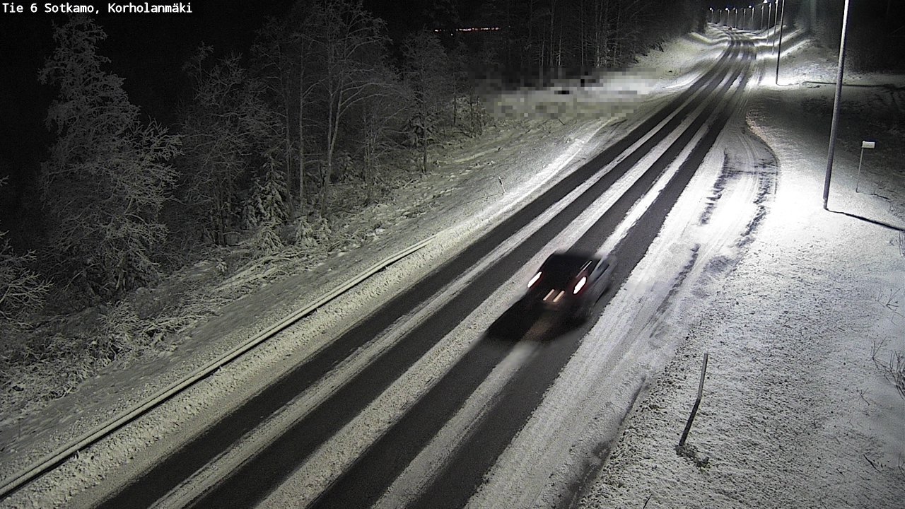 Weather Camera Image Väg 6 Sotkamo, Korholanmäki, Sotkamo, Kainuu