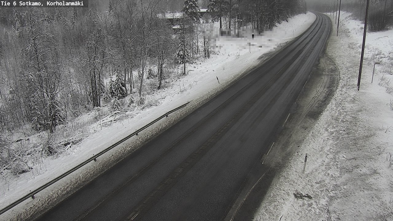 Weather Camera Image Väg 6 Sotkamo, Korholanmäki, Sotkamo, Kainuu